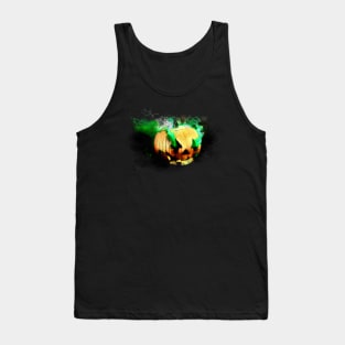 Jack O Lantern Halloween Pumpkin Tank Top